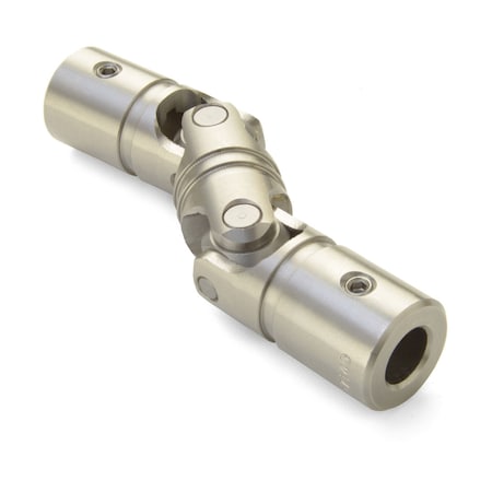 Double U-Joint, 5/16 X 5/16 Bores, 0.745 OD, Stainless